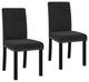 vidaXL Dining Chairs 2 pcs Black Velvet