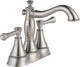 Delta Cassidy 2 Handle Centerset Faucet, Metal Pop-Up, Stainless, 2597LF-SSMPU