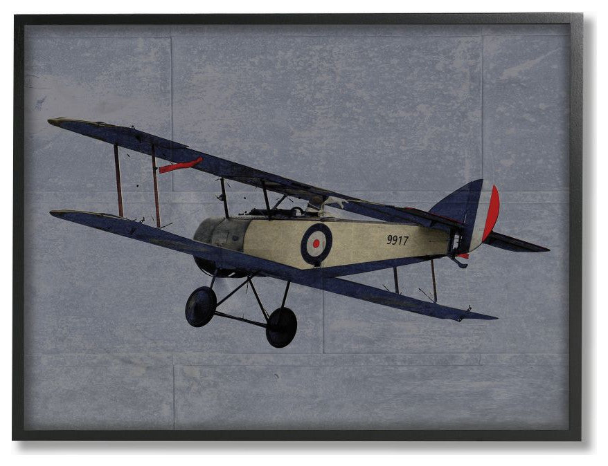 Kids Military Plane Blue Design, 11"x14"