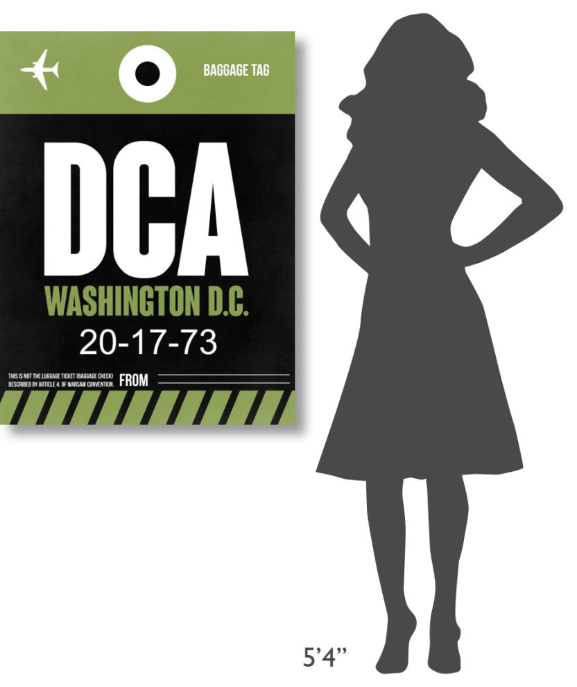"DCA Washington Luggage Tag 2" Fine Art Print