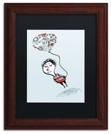 'Love Balloon' Matted Framed Canvas Art by Carla Martell