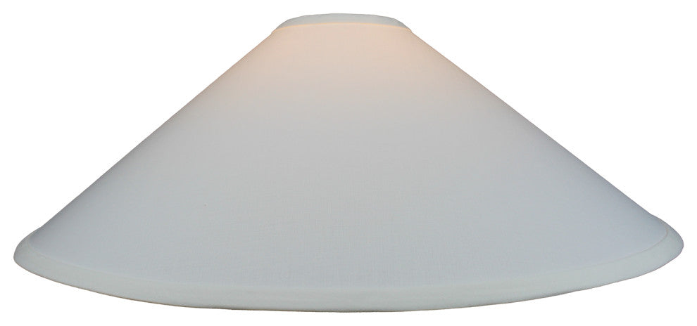 Fenchel Shades 4"x21"x11" Empire Lamp Shade, Linen Snow
