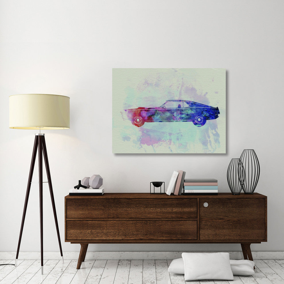 "Ford Mustang Watercolor 1" Fine Art Print