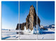 "Winter Lake Baikal Panorama" Metal Wall Art, 3 Panels, 36"x28"