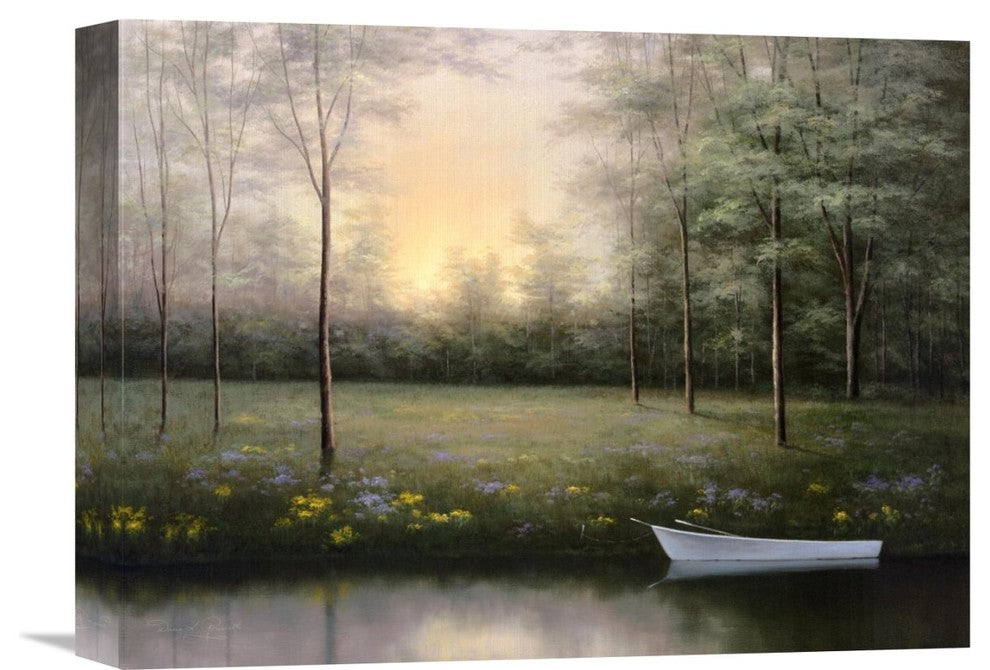 "Secret Glen" Stretched Canvas Giclee by Diane Romanello, 16"x12"