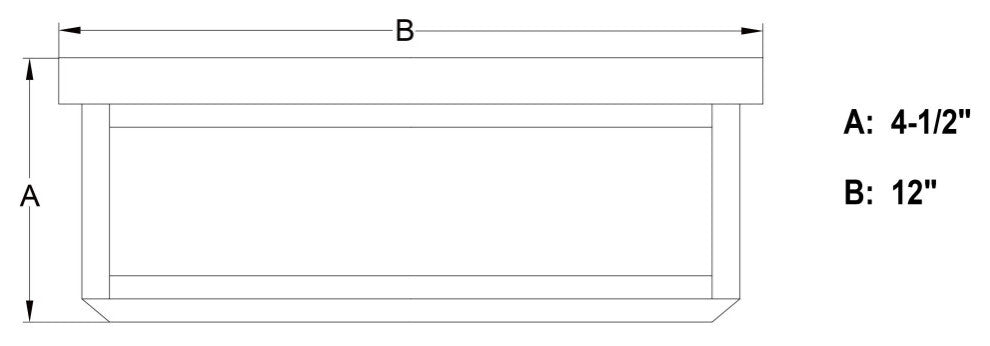 Kinzie 12" 2 Light Flush Mount Textured Black