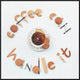 "Food Lettering: Coffee Can Handle It"  by Dina Belenko, 31x31"