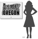 "Oregon Word Cloud 1" Fine Art Print