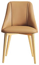 Nordic Iron Desk Stool Dining Chair, Mustard+gold Legs
