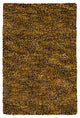 Porta Contemporary Area Rug, Brown and Yellow, 9'x13' Rectangle