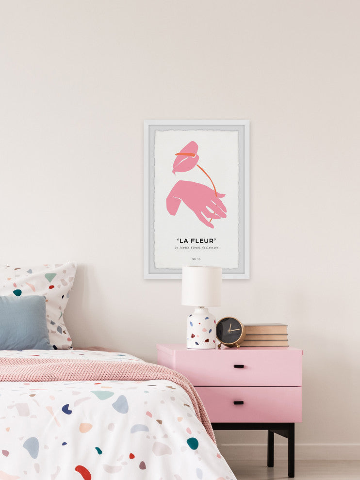 "La Fleur No 15" Framed Painting Print, 8x12