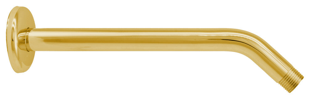 10" Shower Arm In Oil Rubbed Bronze, Polished Brass