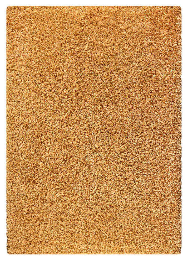 Hand Woven Gold Shag Area Rug