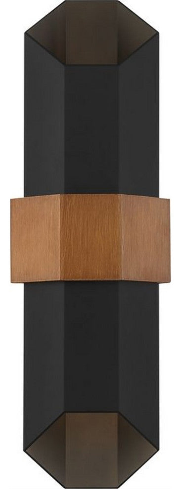 Chasm LED Outdoor Lantern, Matte Black