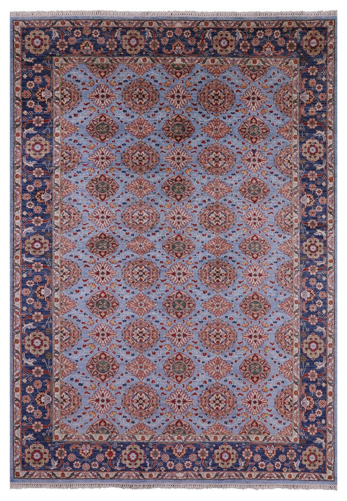 Persian Tabriz Hand-Knotted Wool Rug 6' 10" X 9' 11" Q11298