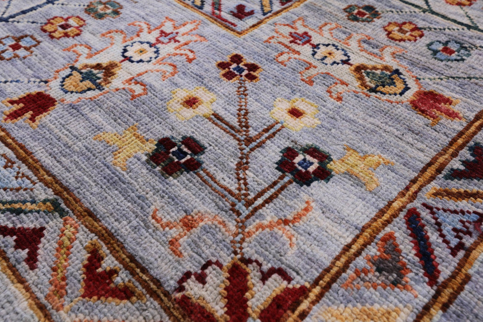 5' 7" X 7' 11" Persian Tabriz Hand Knotted Wool Rug Q7674