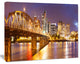 Skyline of Portland Panorama, Cityscape Canvas Art Print, 20"x12"