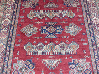 5x5 Square Handmade Red Fine Super Kazak Shirvan Oriental Rug