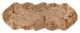 2'x6' Gordon Faux Sheepskin Double Rug, Tan