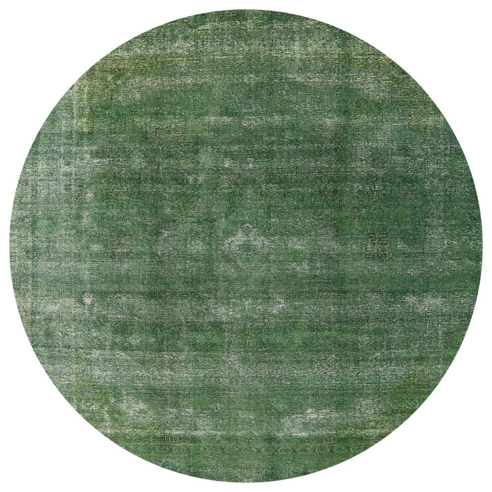 Ahgly Company Indoor Round Mid-Century Modern Area Rugs, 8' Round