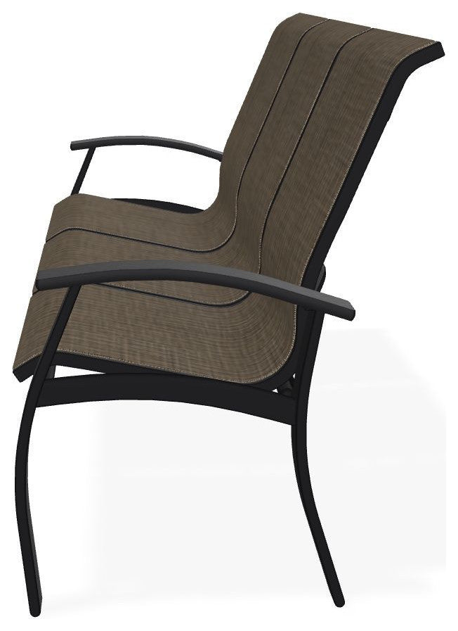 Belle Isle Sling 3-Seat Outdoor Sofa, Kora/Black