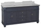Elizabeth 72" Double Bathroom Vanity, Marine Gray, Carrara Marble
