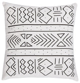 Safavieh Kerra Pillow Black/White 18" X 18"