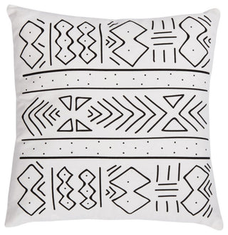 Safavieh Kerra Pillow Black/White 18" X 18"