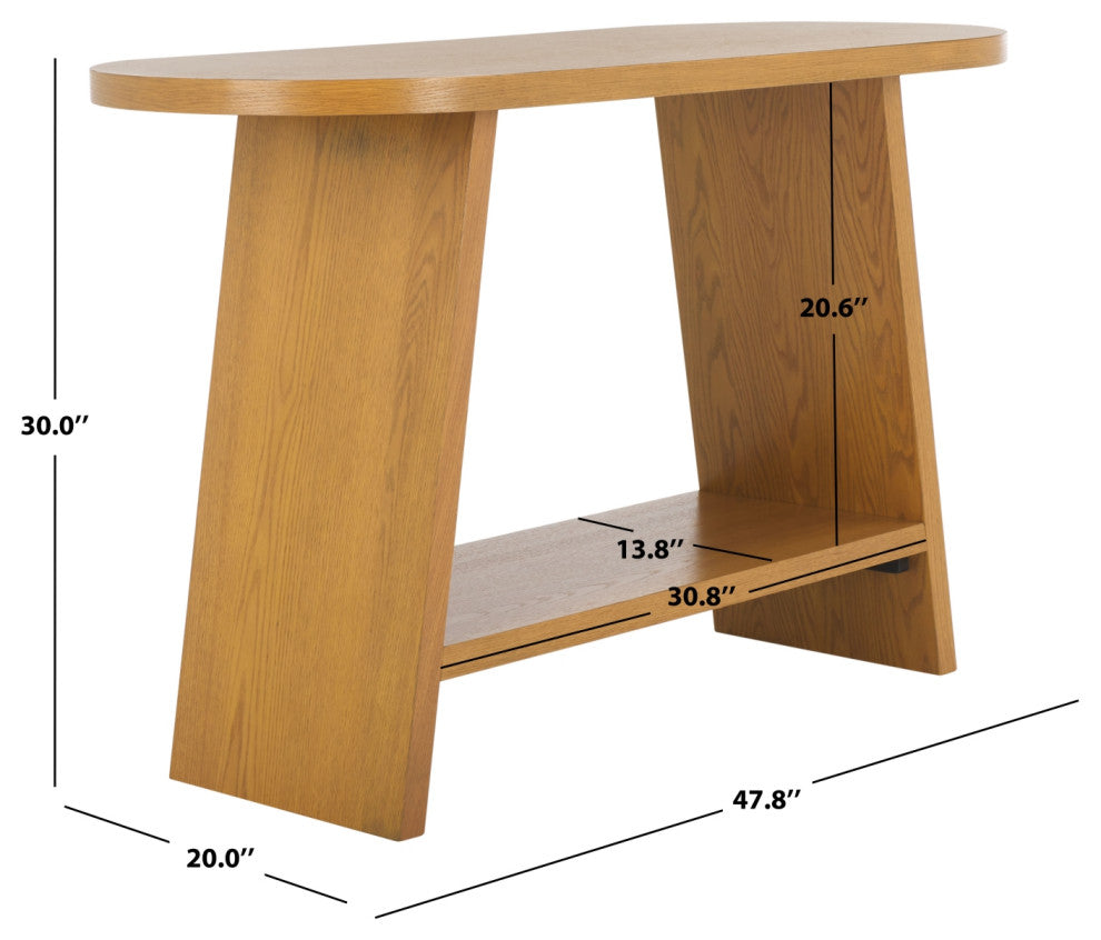 Safavieh Couture Julianna Wood Console Table, Natural