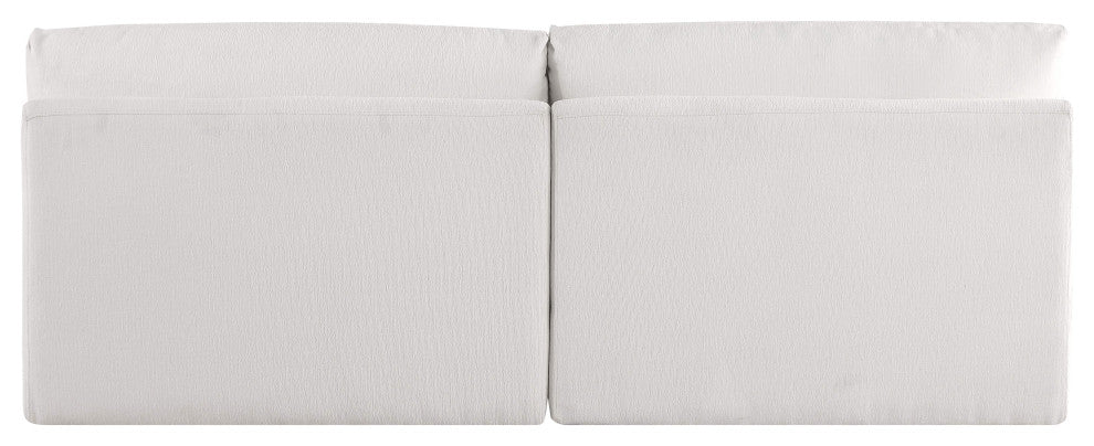 Ease Fabric Upholstered Modular Sofa, Cream
