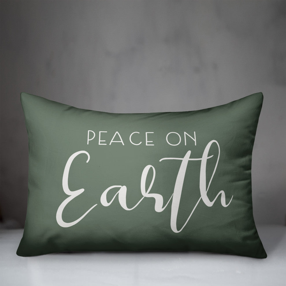 Peace on Earth 14x20 Spun Poly Pillow