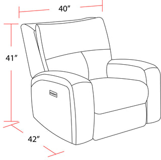 Polaris Slate Power Reclining Sofa and Two Recliners