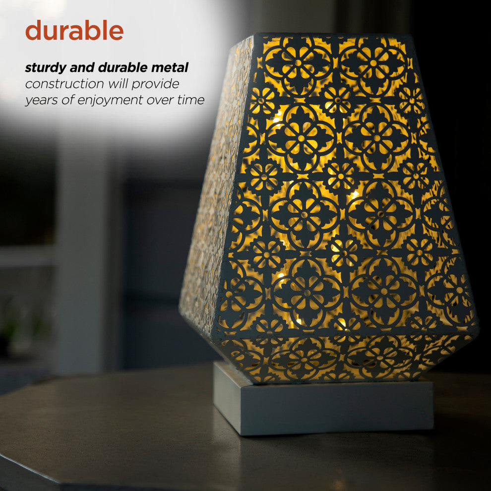 Tabletop Lamp with Chain Style Filament LED Lights