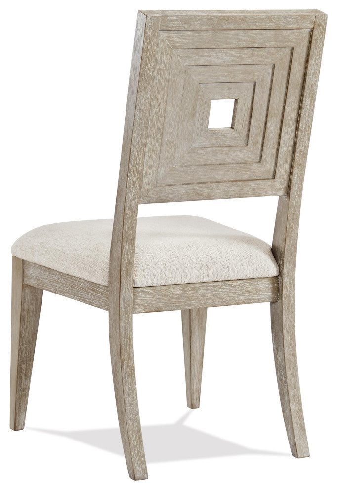 Riverside Furniture Cascade Upholstered Wood Back Side Chair, Set of 2