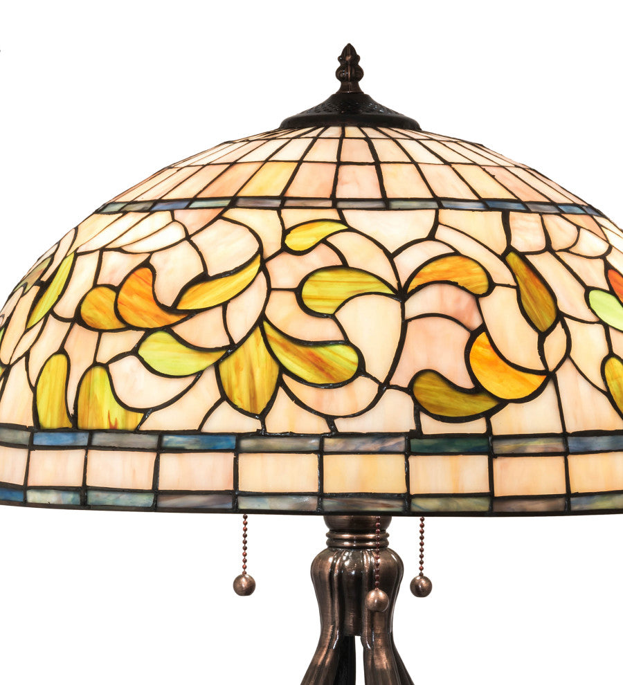30 High Tiffany Turning Leaf Table Lamp
