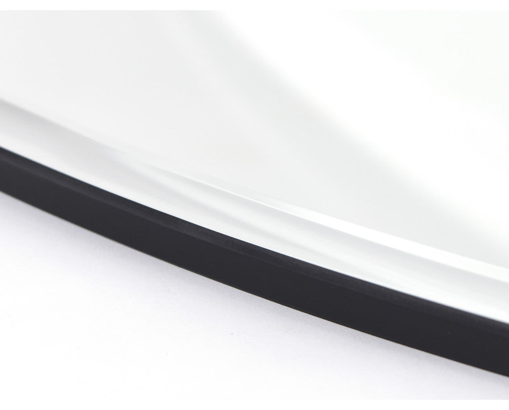 Frameless Beveled Round Wall Mirror, 1" Beveled Edge, 30"x30"
