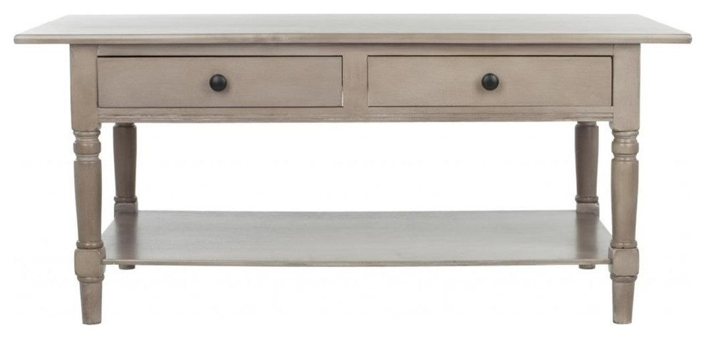 Safavieh Boris 2-Drawer Coffee Table, Vintage Gray