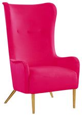 TOV Furniture Ethan Hot Pink Velvet Tall Chair