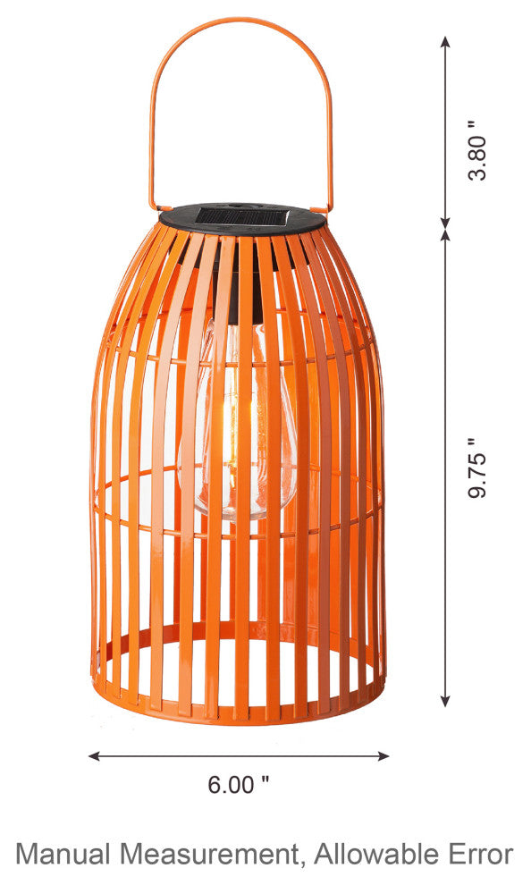 Metal Woven Solar Powered Hanging Lantern, 2-Piece Set