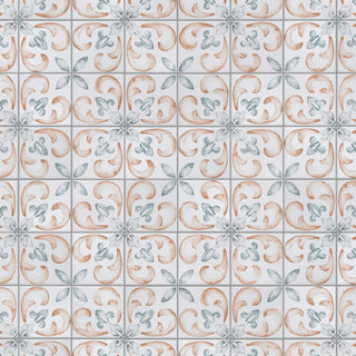 Saint Germain Chaud Deco Flore Porcelain Floor and Wall Tile