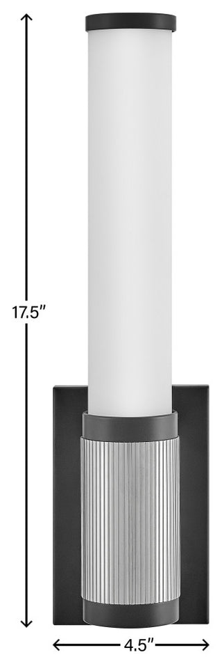 Hinkley Zevi Medium Led Vanity, Black