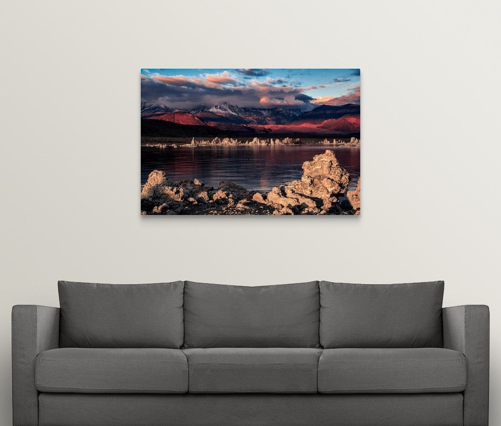 "Mono Lake Sunrise" Wrapped Canvas Art Print, 48"x32"x1.5"