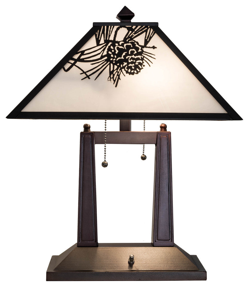 20H Winter Pine Table Lamp