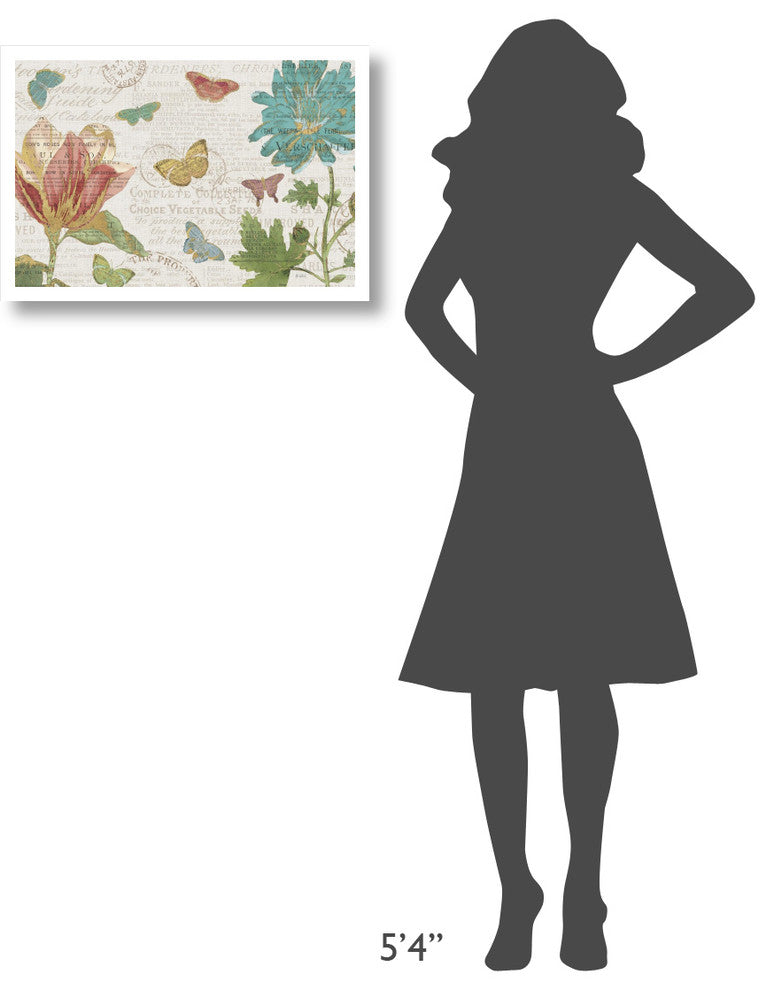 "Bookshelf Botanical I" Digital Paper Print by Katie Pertiet, 26"x18"