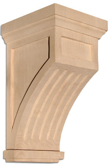 Fluted Mission Small Corbel, Cherry