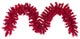 Vickerman K168115Led 9' Flocked Red Artificial Christmas Garland, Red Led Lights