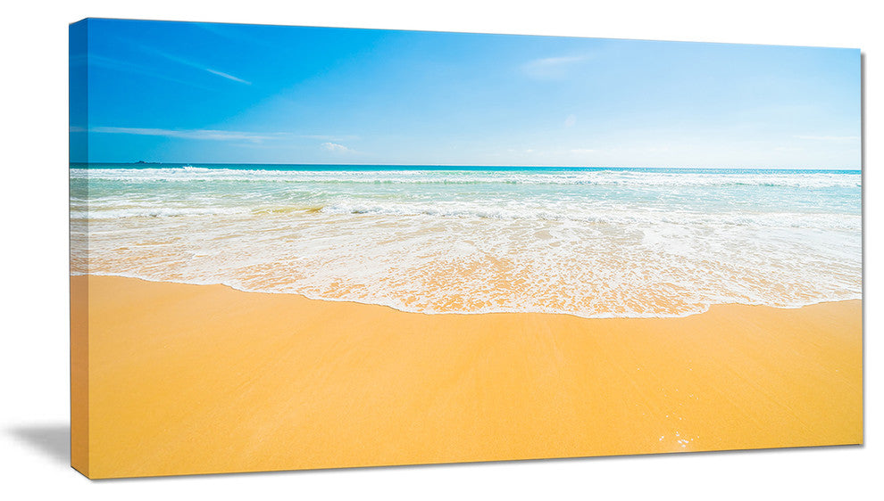 "Long Waves on Sand under Blue Sky" Wall Artwork