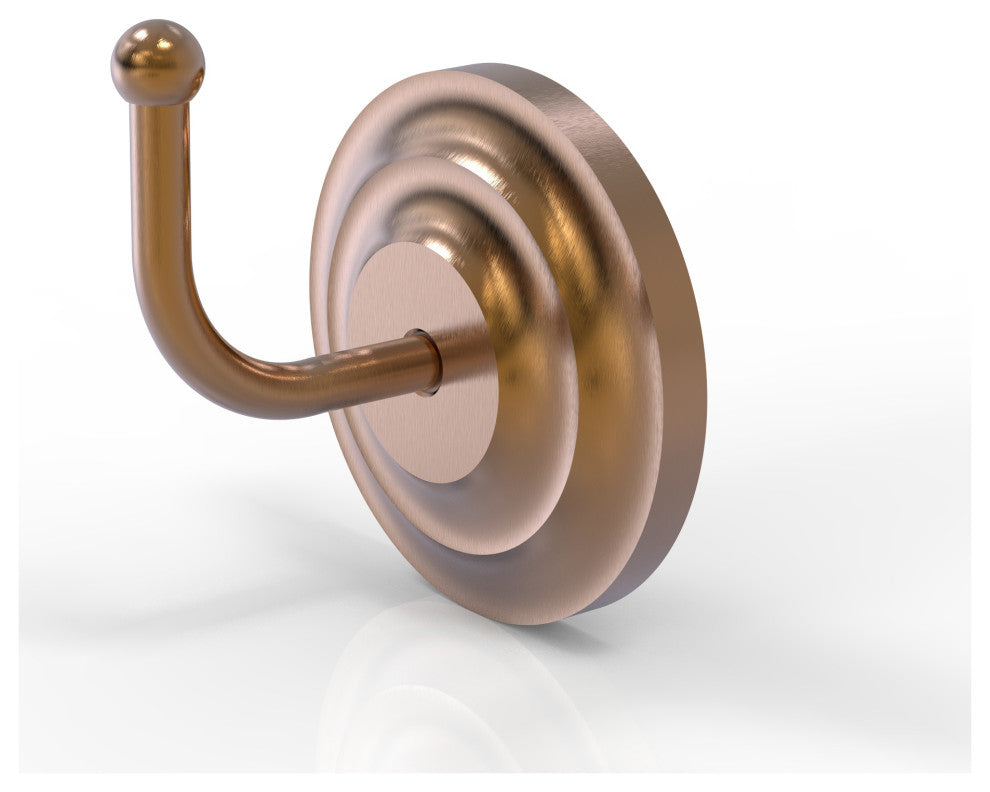 Que New Robe Hook, Brushed Bronze