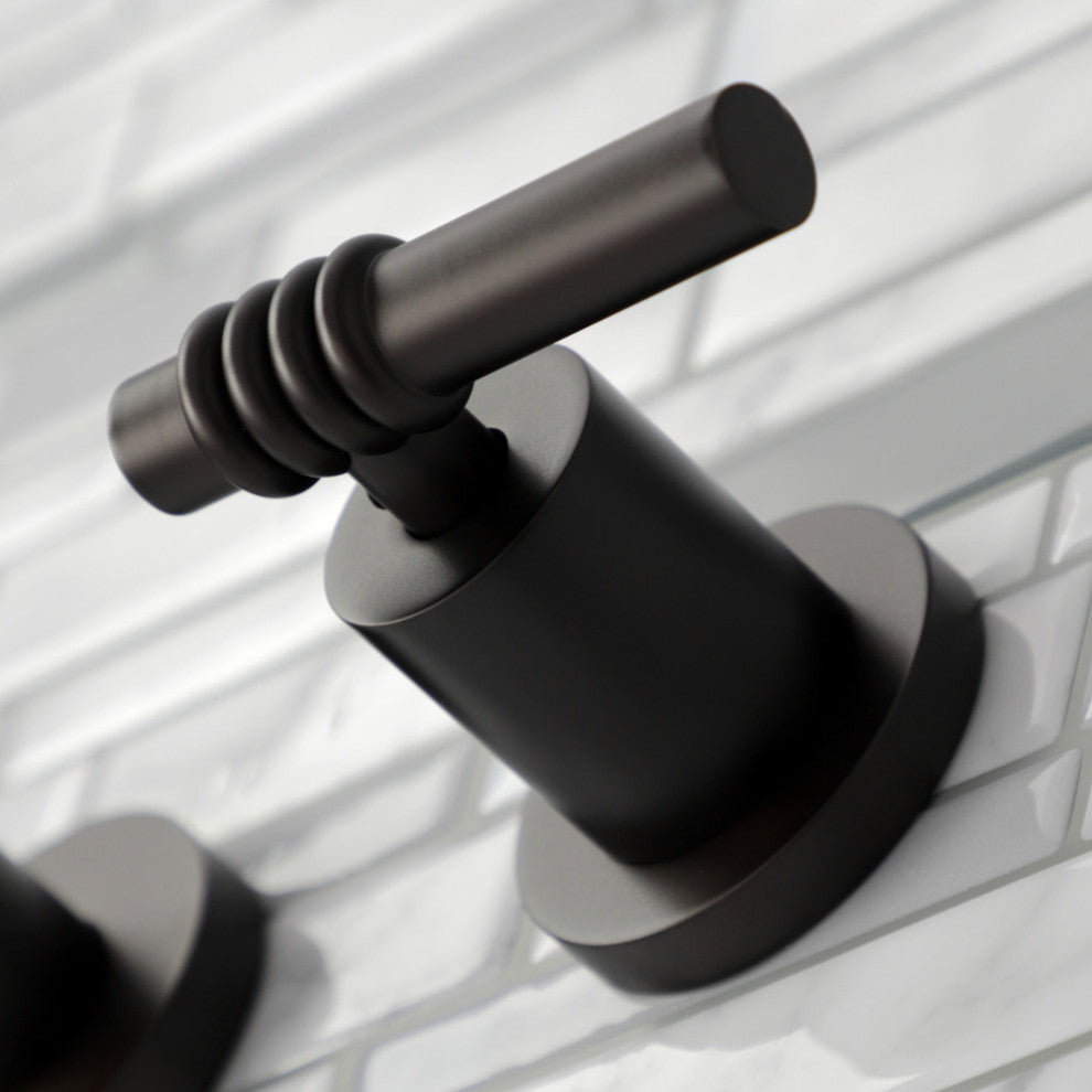 KS8125ML 2-Handle 8" Wall Mount Bathroom Faucet, Oil Rubbed Bronze