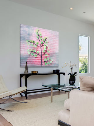 "Pink and Green" Print on Canvas by Irena Orlov